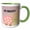 Green/White, variant on 3drose, Scarlett- Girls Names Ladybug, 11oz Two-tone Yellow Mug