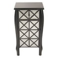 thumbnail image 3 of Heather Ann Creations Lana 1 Drawer 1 Door Patterned Mirror Accent Cabinet, 3 of 8