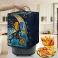 thumbnail image 3 of ZUXONGSY Blue Butterfly Air Fryer Cover Dust Protection Appliance Cover with top Handle And Pockets Moon Oil-proof Protective Cover Not Easy to Pilling for Kitchen Living Room Table, 3 of 7