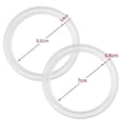 thumbnail image 2 of 20pcs Replacement Silicone Seals Replacement Rubber Jar Seals Airtight Silicone Gasket Sealing Rings, 2 of 4