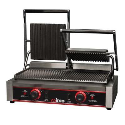 - Winco EPG-2 Italian Style Panini Grill, electric, countertop, double