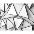 thumbnail image 4 of Diseño de triángulo negro de metal con decoración de pared de espejo. Sincero Hogar, 4 of 6
