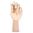 thumbnail image 4 of Wood Hand Model Gliederpuppe Linke Holz Hand Malhilfe Gliederhand Modellpuppe Modellhand, 4 of 8