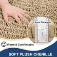 thumbnail image 3 of Alfombra de baño Arotive Luxury Chenille extrasuave, 30 x 50 cm, 3 of 8