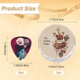 thumbnail image 2 of 6Pcs Guitar Picks Medium Bulk Acoustic Electric Bass Thin Celluloid Guitar with Portable Tin Box Music Gift for Guitarist Son Husband Boyfriend Fiance Dad Friend(Wolf God) Colorful DIY, 2 of 7