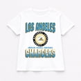 thumbnail image 6 of Women's Gameday Couture White Los Angeles Chargers Oversized All-Time Classic Flowy T-Shirt, 6 of 6