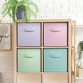 thumbnail image 2 of Sorbus Collapsible Cube Fabric Storage Bins (10" x 10"), 4 Pack, in Child & Nursery Pastel Colors, 2 of 6