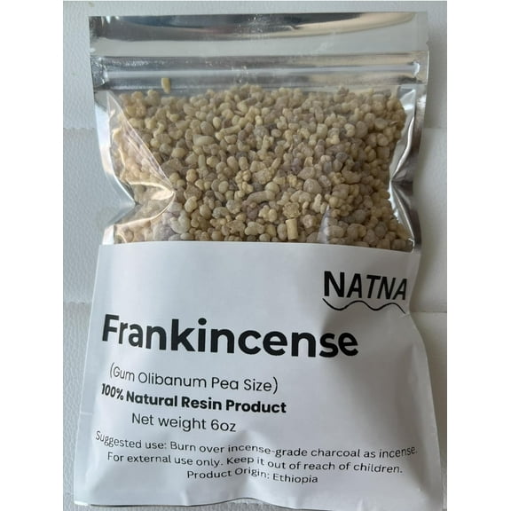 Frankincense Resin Gum Olibanum, Pea Size Granules (6 oz)