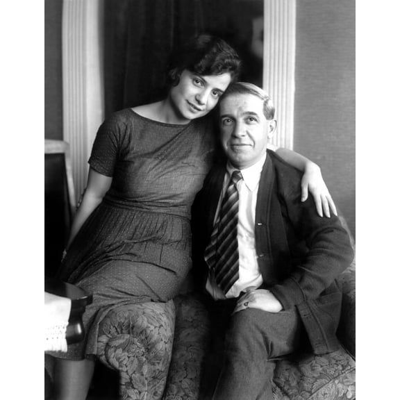 Charles Ponzi And Wife History (24 x 36)