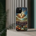 thumbnail image 3 of DistinctInk Hybrid (Acrylic / TPU) Clear Slim Fit Case for Apple iPhone 13 (6.1" Screen) - "1 John 4:7 – Love: A Divine Connection", 3 of 8