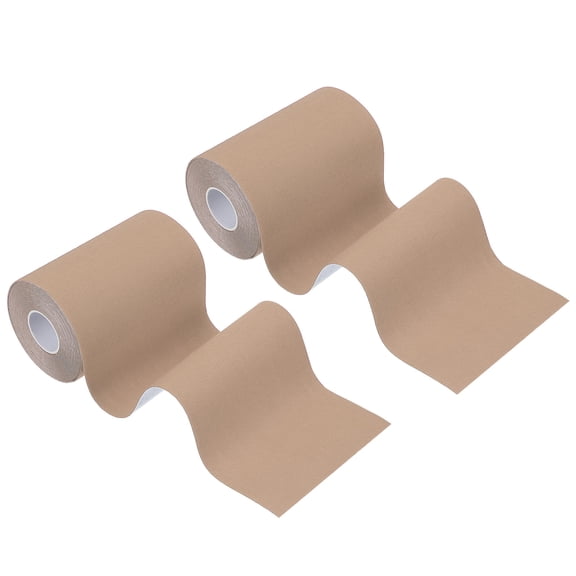 Cinta de Kinesiología Uxcell, Cinta Deportiva Adhesiva de Algodón para Soporte Muscular Impermeable y Elástica para Rodilla, Tobillo, Muñeca, Color de Piel Claro