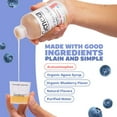 thumbnail image 6 of Genexa Kids’ Clean Pain & Fever Acetaminophen, Dye Free, Organic Blueberry, 4 fl oz, 6 of 10