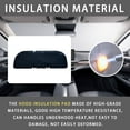 thumbnail image 3 of Car Front Engine Insulation Cotton For Toyota RAV4 2019 2020 2021 2023 2024, Hood Insulation Pad Soundproof Pad Cover Fireproof Mat-black-Style A, 3 of 5