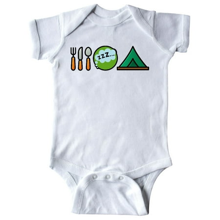 

Inktastic Camping Eat Sleep Camp Gift Baby Boy or Baby Girl Bodysuit