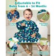 thumbnail image 4 of Lictin Coverall Baby Feeding Bib, Waterproof Long Sleeved Toddler Bib, Adjustable Weaning Bibs Attaches to Highchair & table, 4 of 8
