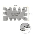 thumbnail image 2 of Screw Thread Gauge Cutting Angle Gage Template 29 to 90 Degrees Lathes Measuring Tool, 2mm Thickness, 2 of 4