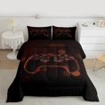 thumbnail image 2 of Feelyou Game Console Lover Queen Comforter Set, Modern Honeycomb Geometry Bedding Sets, Teen Boy Girl Kid Reversible Bedding Comforter Set, Breathable Home Decor, 3-Piece, 2 of 8