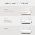 thumbnail image 5 of Comfy Cubs Baby Crib for 0-3, Adjustable Mattress Height, All White, 5 of 9