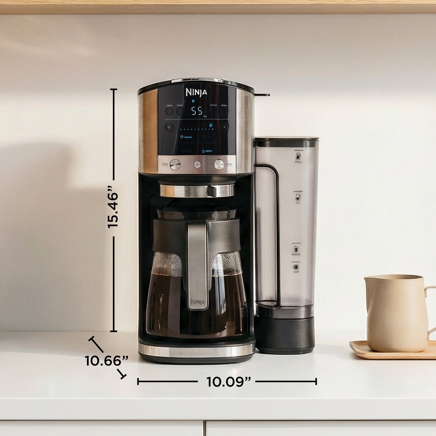 Ninja DualBrew 12-Cup Drip Coffee Maker, Grounds & Pods Compatible