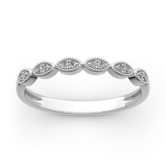 Meryn Jewel 14K White Gold Plated 0.7 Ct Round Cut Diamond Ring - Dainty Women's Wedding Band - Minimalist Engagement Ring - Thin Band Diamond Ring for Her