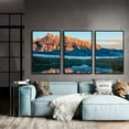 thumbnail image 3 of IDEA4WALL Framed Canvas Wall Art for Living Room, Bedroom Beautiful Nature Norway Landscape Canvas Prints for Modern Home Decoration Ready to Hang - 24"x36"x3 Panels, 3 of 4