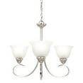 thumbnail image 3 of Yosemite 93433-3SN Ribbon Falls Three Light Chandelier, Satin Nickel, 3 of 5