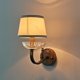 thumbnail image 3 of Simple and modern iron wall lamp, fabric lampshade, retro reading lamp, suitable for bedrooms, corridors, bars, cafes, 3 of 4