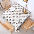 thumbnail image 2 of White Cow Flip Pattern Square Tablecloth,Waterproof Square Table Cover,Wipeable Spillproof Washable Table Cover for Home Kitchen Party Decor 52"x52"(132x132cm), 2 of 6