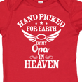 thumbnail image 4 of Inktastic Handpicked for Earth by My Opa in Heaven with Angel Wings Boys or Girls Baby Bodysuit, 4 of 5