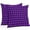 Purple Black, variant on Throw Pillow Covers 26x26 Inch Set of 2, Black Plaid Waterproof Outdoor Pillow Covers, Vintage Country Gray Buffalo Check Gingham Decorative Cushion Pillowcases for Couch, Sofa, Bed, Garden, Patio