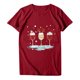 thumbnail image 1 of Camisas de Navidad Para Mujer Tops de Cuello Redondo Blusa Informal de Manga Corta Con Estampado de Moda Odeerbi  ODB195667, 1 of 6
