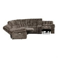thumbnail image 6 of Furniture of America Bello Brown Fabric Power Reclining Sectional with USBs, 6 of 20