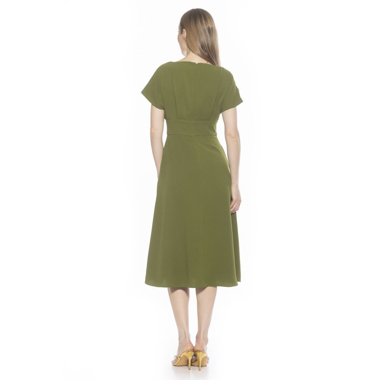 green emerald velvet dress Dusty Sage Satin Cowl Neck Fit Flare Bridesmaid Dress