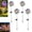 4 Pcs, variant on Magical Holographic Rainbow Solar Pinwheel Lights, Solar Pinwheel Garden Spike Lights with LED Color Changing, Wind Spinner Stake, Pinwheel to Deter Birds for Yard & Garden, Patio, Walkway (8 pcs)
