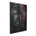 thumbnail image 2 of 12x18 inch Canvas Frameless Painting Wall Decor Metal Microphone,Music Festival Decor Accessory,Living Room,Man Cave,Music Studio,Bar Wall Decor Oil Paintings Canvas,Classic Microphone Poster, 2 of 6