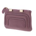 thumbnail image 1 of Mini Monedero de cuero Hugo Mujer Color Sólido cartera Corta de Embrague Organizador púrpura, 1 of 10