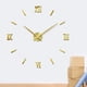 thumbnail image 4 of Reloj de pared grande sin marco, dorado, bricolaje, moderno, para sala de estar, acrílico, romano, adornos para el hogar, sin batería, 4 of 6