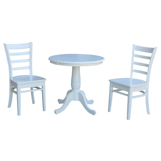 30 Round Dining Table With 2 Emily, 30 Round Dining Table