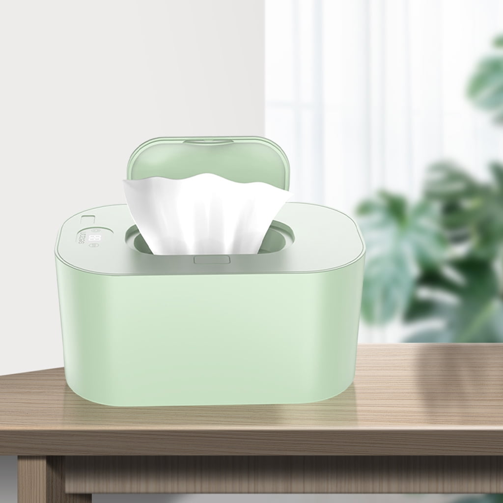 Large Capacity Diaper Wipe Warmer Silent Wipe Holder for Use green