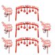 thumbnail image 1 of 10 piezas Feliz Año Nuevo para hornear pastel decoración acrílico Cupcake Pick suministros para fiestas (5 piezas arco rojo, 5 piezas Feliz Año Nuevo) kaili Sencillez, 1 of 4