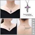 thumbnail image 2 of Crystal Cremation Jewelry Cross Urn Necklaces for Ashes for Women for Men, Retro Cross Keepsake Urn Memorial Necklace, 2 of 5