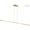 thumbnail image 1 of Dainolite ARY-3830LEDHP-AGB 30W Array Horizontal Pendant, Aged Brass with White Acrylic Diffuser, 1 of 1