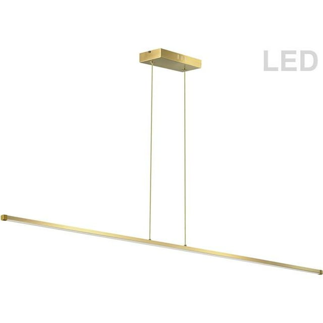 Dainolite ARY-3830LEDHP-AGB 30W Array Horizontal Pendant, Aged Brass with White Acrylic Diffuser