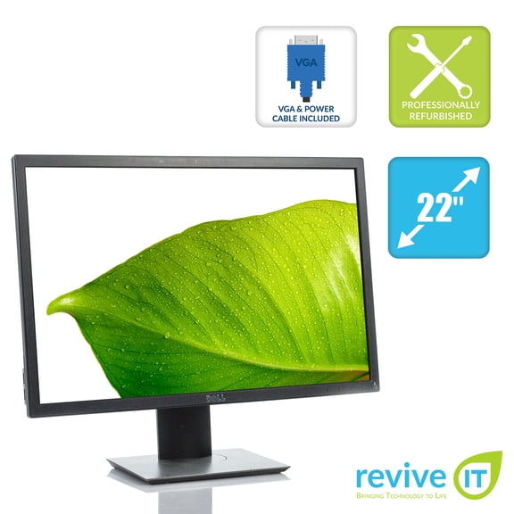 Pre-Owned Used Dell Professional P2217 22" Widescreen 1680x1050 16:10 TN LED Backlit LCD Monitor VGA DP HDMI USB - Grade B