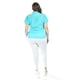 thumbnail image 3 of Blusa con detalle de olanes Roman Fashion /Tallas Extras, 204 (Menta) turquesa 42, 3 of 5