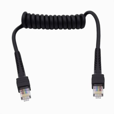 Chenyang RJ45 Cat6 8P8C UTP Male to Male Stretch Coiled Cable Lan Ethernet Network Patch Cord 100cm