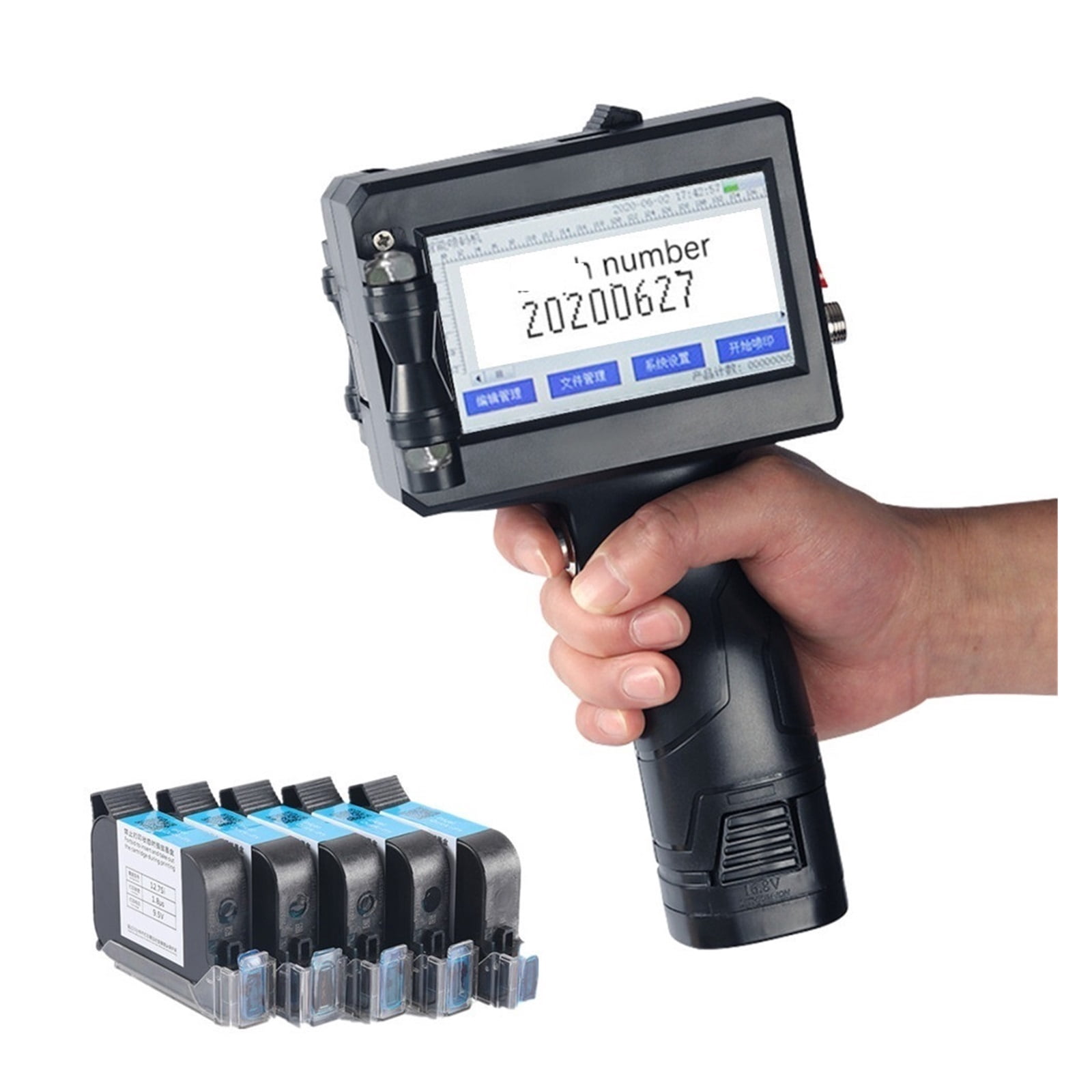 Portable Handheld Inkjet Printer Spray Gun Lot Number Barcode Printer Machine Logo Intelligent Thermal Printer ,Multifunction Inkjet Printer