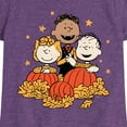thumbnail image 3 of Peanuts - Peanuts Pumpkin Trio - Toddler & Youth Girls Short Sleeve Graphic T-Shirt, 3 of 6