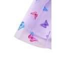 thumbnail image 5 of Toddler Girls Summer Tutu Dress Tulle Dresses Rainbow Sundress with Ruffled Sleeveless & Belt Party Princess Outfit for 6-7 Years Kids, Butterfly, 5 of 11