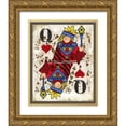 thumbnail image 1 of Phillips, Anita 12x14 Gold Ornate Wood Framed with Double Matting Museum Art Print Titled - Queens, 1 of 4